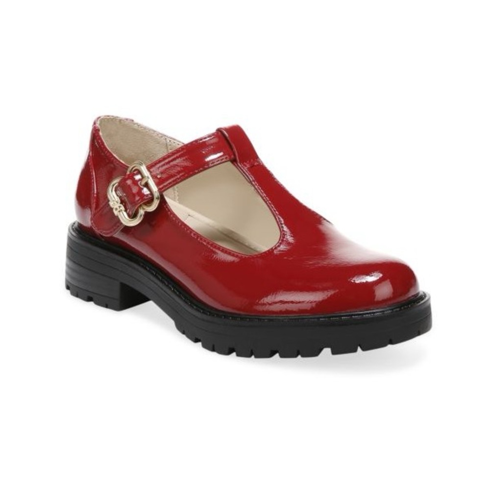 NWOT Sam Edelman Girls Taelor Red Patent Leather Mary Jane Shoes Size 3